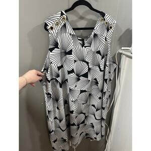 3X Signature Collection black and white dress